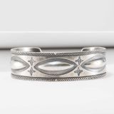 Jesse Robbins Coin Silver Repoussé Cuff