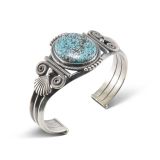 Steve Arviso Kingman Turquoise Cuff