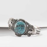 Steve Arviso Kingman Turquoise Cuff