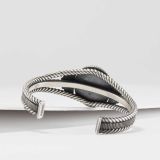 Steve Arviso Coral and Twisted Wire Cuff