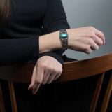 Perry Shorty Sterling Silver Cuff with Blue Gem Turquoise