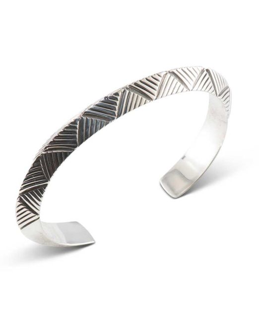 Jennifer Curtis Stamped Sterling Silver Carinated Cuff