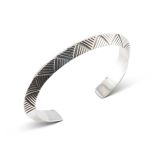 Jennifer Curtis Stamped Sterling Silver Carinated Cuff
