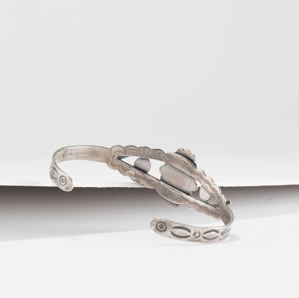 Fred Harvey Era Silver and Turquoise Cuff