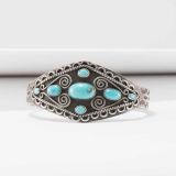 Vintage Navajo Turquoise and Silver Cuff