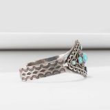Vintage Navajo Turquoise and Silver Cuff
