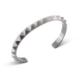 Maria Samora Oxidized Silver Pyramid Cuff