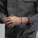 Maria Samora Oxidized Silver Pyramid Cuff