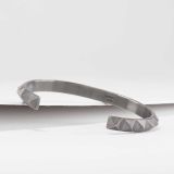 Maria Samora Oxidized Silver Pyramid Cuff