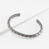 Maria Samora Oxidized Silver Pyramid Cuff