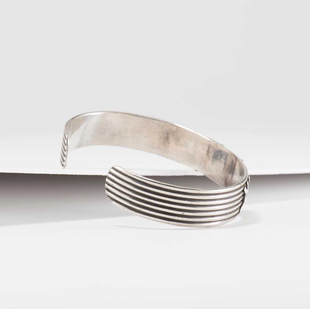 Fred Harvey Era Silver and Turquoise Cuff