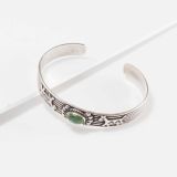 Fred Harvey Era Silver and Turquoise Cuff
