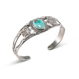 Fred Harvey Era Blue Gem Turquoise Cuff
