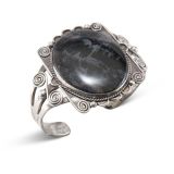 Vintage Navajo Petrified Wood Cuff
