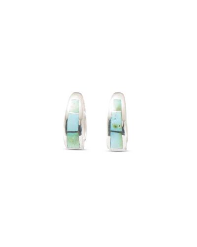 Supersmith Inc Sonoran Gold Collection Inlay Huggie Earrings