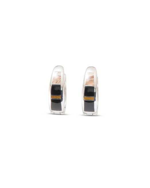 Supersmith Inc Native Earth Collection Inlay Huggie Earrings