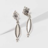 Jennifer Curtis Repoussé Post Earrings with Dangle