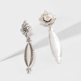 Jennifer Curtis Repoussé Post Earrings with Dangle
