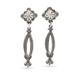 Jennifer Curtis Repoussé Post Earrings with Dangle