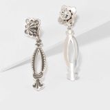 Jennifer Curtis Repoussé Post Earrings with Dangle