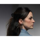 Jennifer Curtis Repoussé Post Earrings with Dangle