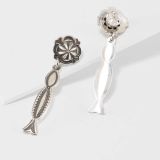 Jennifer Curtis Repoussé Post Earrings with Dangle