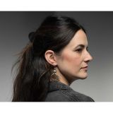 Jesse Robbins Coin Silver Naja Earrings