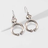 Jesse Robbins Coin Silver Naja Earrings