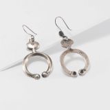 Jesse Robbins Coin Silver Naja Earrings