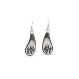 Darren Seweyestewa Bear Paw Overlay Earrings