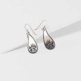 Darren Seweyestewa Bear Paw Overlay Earrings