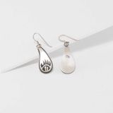 Darren Seweyestewa Bear Paw Overlay Earrings