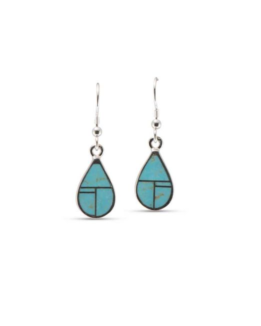 Supersmith Inc Arizona Blue Collection Teardrop Inlay Earrings