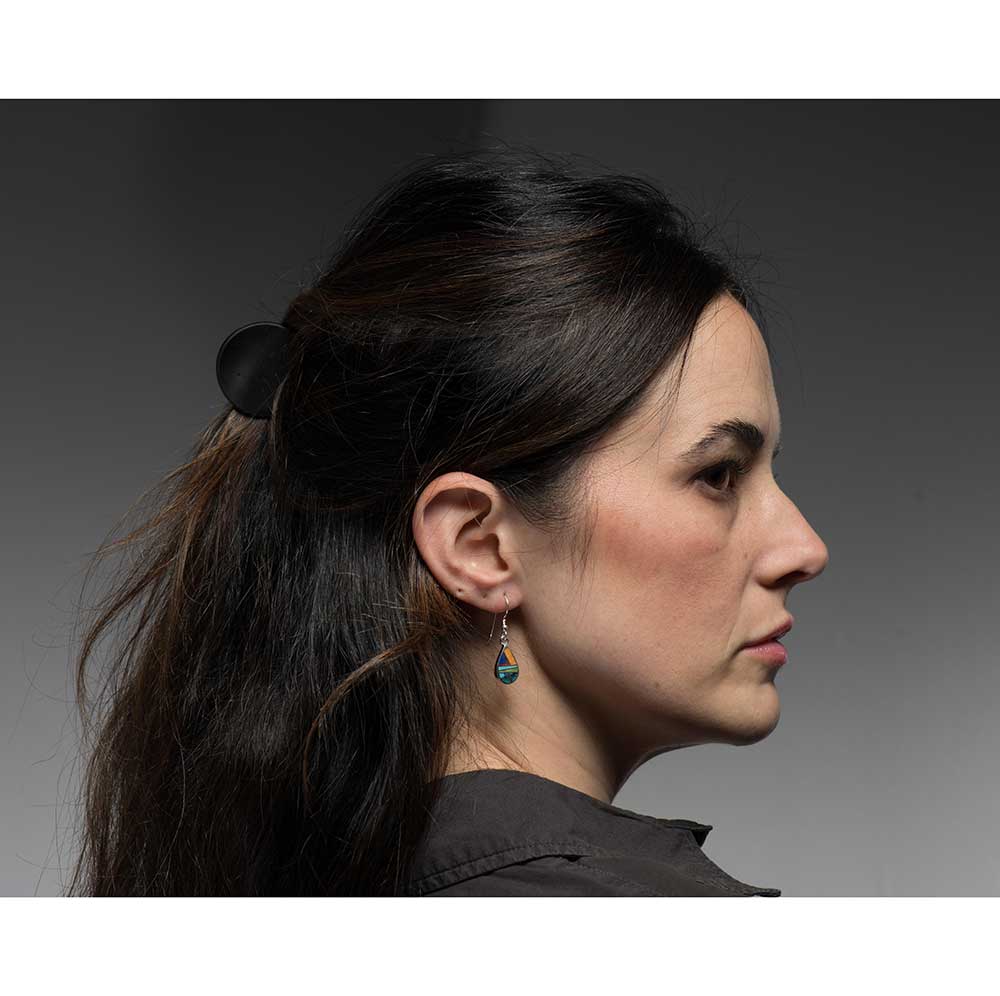 Supersmith Inc Indian Summer Collection Teardrop Inlay Earrings