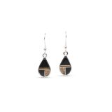 Supersmith Inc Native Earth Collection Teardrop Inlay Earrings
