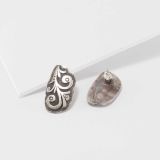 Silver Overlay Post Earrings