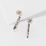 Isaiah Ortiz Hand Cut Sterling Silver Earrings
