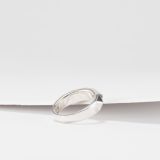 Maria Samora High Polish Silver Pyramid Ring
