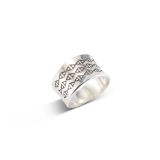 Norbert Peshlakai Concave Sterling Silver Ring