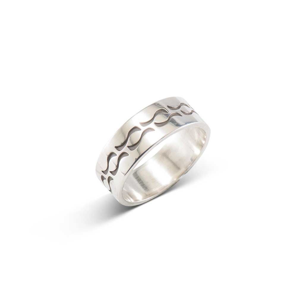 Norbert Peshlakai Sterling Silver Ring - Four Winds Gallery