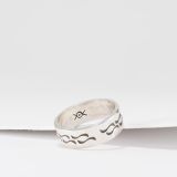 Norbert Peshlakai Sterling Silver Ring