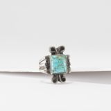 Vintage Navajo Turquoise Ring First Quarter 20th Century