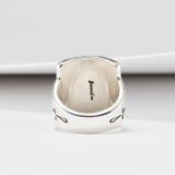 Jennifer Curtis Stamped Sterling Silver Shield Ring