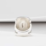 Jennifer Curtis Stamped Sterling Silver Shield Ring