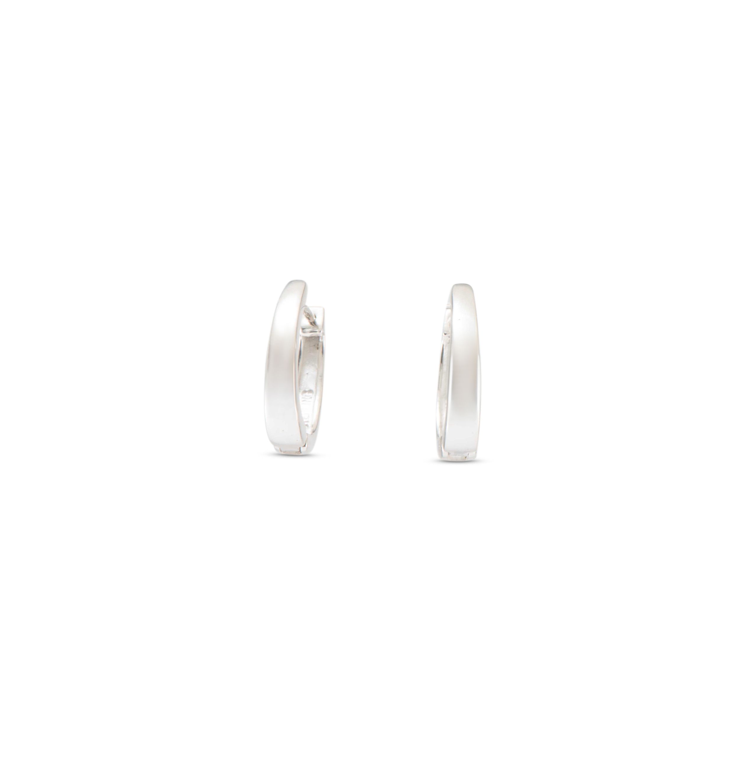 Supersmith Inc Silver Country Collection Thin Huggie Earrings