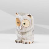 Troy Sice “Golden Eyed Horned Owl” Fetish Carving