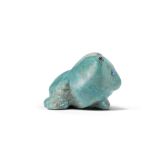 Ray Tsalate “Healing Badger” Chrysocolla Fetish Carving
