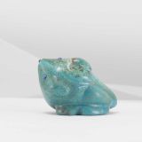 Ray Tsalate “Healing Badger” Chrysocolla Fetish Carving