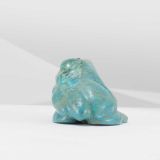 Ray Tsalate “Healing Badger” Chrysocolla Fetish Carving