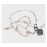 Maria Samora Oxidized Silver Pyramid Pendant with Chain